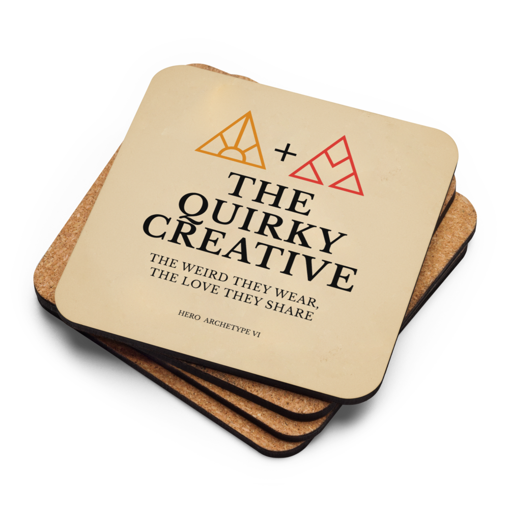 The QUIRKY CREATIVE – Hero Archetype COASTER